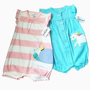 NWT Carter's one piece outfits (2)